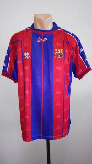 Football Shirt Soccer Fc Barcelona Home 1997/1998 Barca Kappa Jersey Vintage Vtg