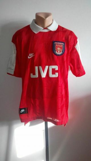 Football Shirt Soccer Fc Arsenal Gunners Home 1994/1995 Vintage Nike Jersey Sz L
