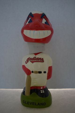 Cleveland Indians Chief Wahoo 1999 Tei Twins Bobblehead W/ Box Perfect