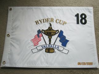 2008 Ryder Cup Embroidered Golf Flag Valhalla Kentucky Usa Wins 08 2020