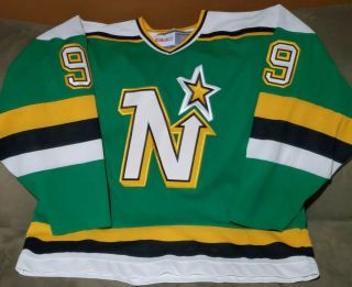Mike Modano Vintage Minnesota North Stars Ccm Jersey