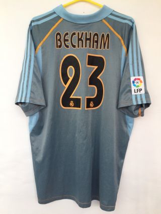 Real Madrid 2003 2004 Adidas Third Football Soccer Shirt Jersey Camiseta Beckham