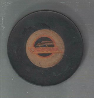 Vancouver Canucks Vintage Viceroy Nhl Approved Hockey Game Puck