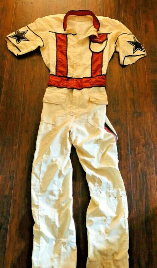 Vintage Horse Racing Jockey Rider Clothing Silks Full Body Suit Dan Rawlings