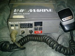 Vintage 1989 Midland Vhf Marine Radio Model 78 - 100