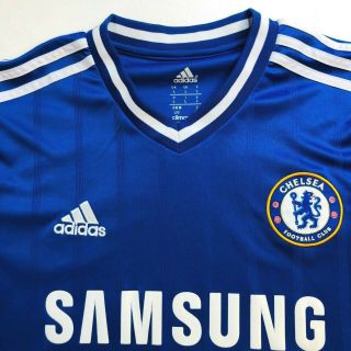 Adidas Climacool Chelsea Football Club Samsung Royal Blue Mens Sports Shirt L Lg