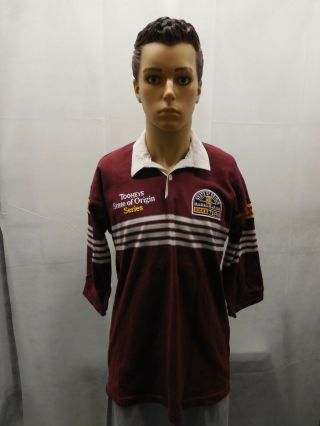 Rare Vintage 1994 Queensland State Of Origin Rugby League Jersey L