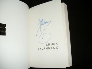 Chuck Palahniuk Signed Adjustment Day 1st Printing Sc Book Fight Club Author