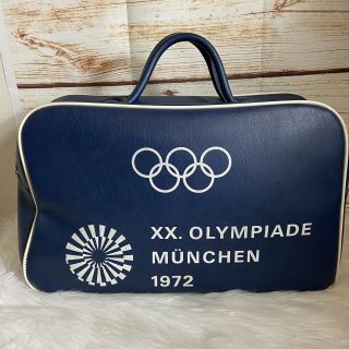 1972 Munchen Olympiade Games Vintage Navy Blue Bag Olympics