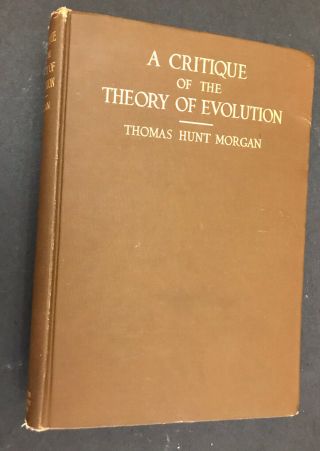 A Critique Of The Theory Of Evolution
