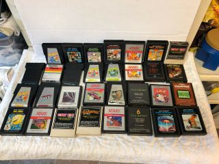 31 Vintage Video Games Cartridges For Atari 2600