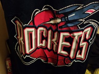 Vintage 90s NBA Houston Rockets Hakeem Olajuwon 34 Jersey Size 48 2