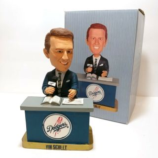 Vin Scully Broadcaster Los Angeles Dodgers Desk Nontalking Sga Bobblehead 2012