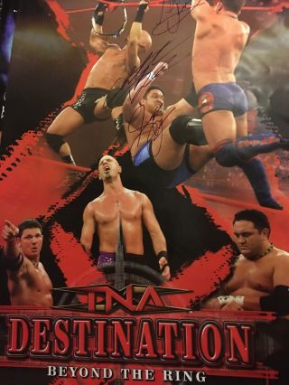 Tna Destination X 2006 Ppv Full Poster Signed Autographed By All Wwe Samoa Joe