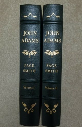 Easton Press Two Volume Set John Adams Page Smith President Library