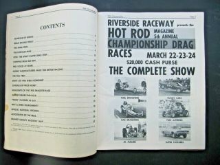 Rare - 1968 PDA CHAMPIONSHIP DRAG RACE PROGRAM Orange County Int ' l Raceway 2