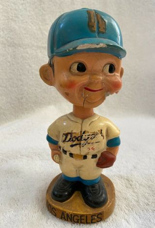 Vintage 1960s Mlb Los Angeles Dodgers Bobblehead Nodder Bobble Head - Koufax