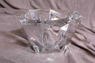 Vintage Orrefors Sweden Precious Crystal Contemporary Decorative Bowl