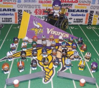 Nfl Teenymates Silver Series 9 Complete Figure Set (32) W/player Pocket Profiles