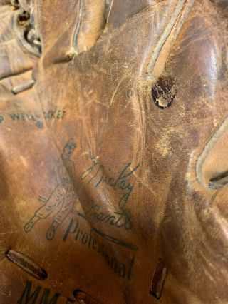 VINTAGE Rawlings MM5 Baseball Glove Mitt Mickey Mantle Autograph Edition Vintage 3