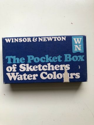 Winsor And Newton Water Colors The Pocket Box Of Sketchers Water Colours Vintage