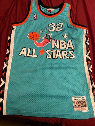 Shaquile O Neal Orlando Magic 1996 All Star Game Jersey Mitchell & Ness Size M