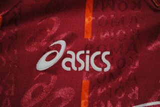 AS ROMA ITALY 1996 - 1997 HOME FOOTBALL SHIRT SOCCER JERSEY ASICS SIZE XL VINTAGE 2
