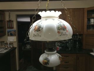 Vintage Hurricane Hanging Swag Chandelier Lamp (3 way switch) 2