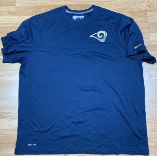 Game Worn Issued St.  Louis Rams Corey Harkey Nfl Shirt 2xl Nike Training Rare