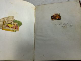 c1870 ' s Hand Written Prose Autograph Book Ms.  Leighton Portland Maine 2