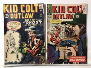 Kid Colt Outlaw 102 113 1961,  1963 Vintage Stan Lee Before Marvel 4.  0