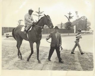 Secretariat Meadow Stable Team 1972 Press Photo Riva Ridge Belmont Stakes