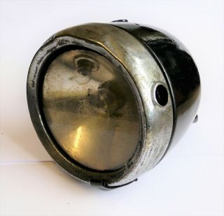 Lucas 304/8 King Of The Road Vintage Headlight.  Classic Motorbike.  Autocycle.