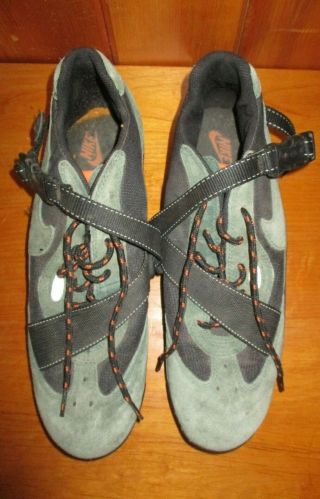 Vtg Nike Y2 - 3 Acg Mountain Cycling Green Suede Shoes Size 13