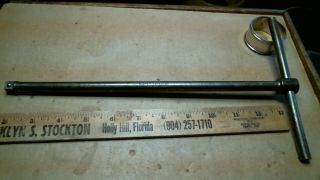 1928 Snap - On F - 3 Sliding Tee - Head With Crossbar Antique Vintage Old Tool 12 Inch