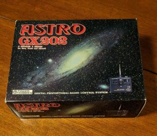 Vintage Tower Hobbies Astro Gx202 72mhz 2 Channel Radio Control System