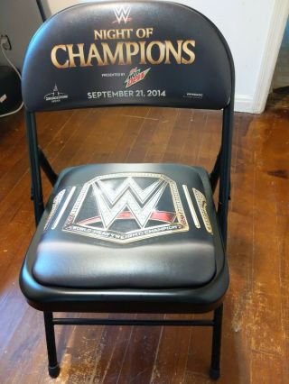 Wwe Ppv Ringside Chair Night Of Champions 2014 Bridgestone Arena Nashville Tn