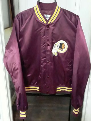 Washington Redskins Nfl Football Vintage Chalk Line Satin Jacket Xl