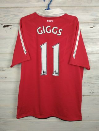 Giggs Manchester United Jersey 2010/11 Home Medium Shirt Mens Nike 382469 - 623