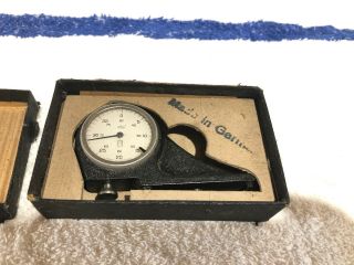 Pti Surface Gauge Dial Indicator 1/1000” Made In Germany Box Vintage