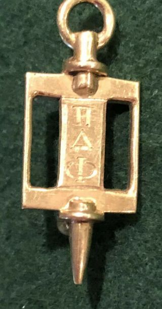 Vintage 14k Gold Pi Delta Phi Fraternity Pin Thomas Treanor