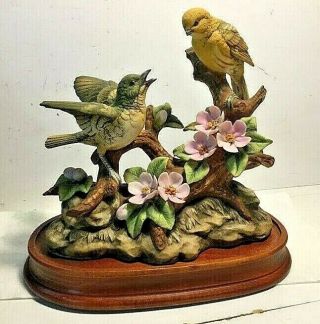 Vintage Andrea By Sadek Porcelain Warbler Figurine