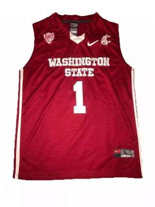 Rare Klay Thompson Washington State Cougars Nike Jersey Ncaa Basketball Size L