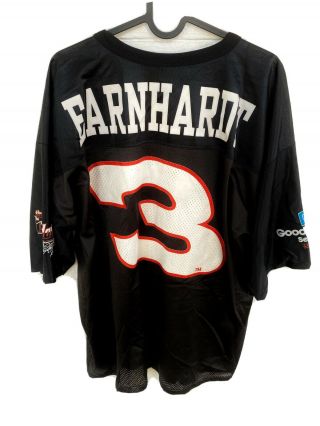 Dale Earnhardt Sr - Vtg 90s Nascar Racing Jersey Black Mens Xl Throwback Shirt