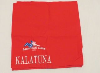 2004 Kalatuna American Oaks Race Worn Exercise Saddle Cloth Hollywood Park
