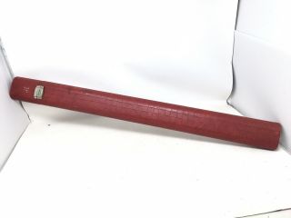 Vintage 3 Piece POOL CUE STICK in Faux Red Leather Case 3