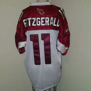 Reebok Larry Fitzgerald Arizona Cardinals Jersey White Men’s Size 52 Euc