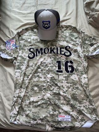 Tennessee Smokies Chicago Cubs Aa Jersey & Hat