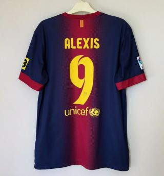 Fc Barcelona 2012\2013 Home Football Jersey Camiseta Soccer Shirt 9 Alexis