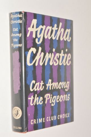 Agatha Christie Cat Among The Pigeons Hb Dj 1959 1st Edition Collins Crime Club